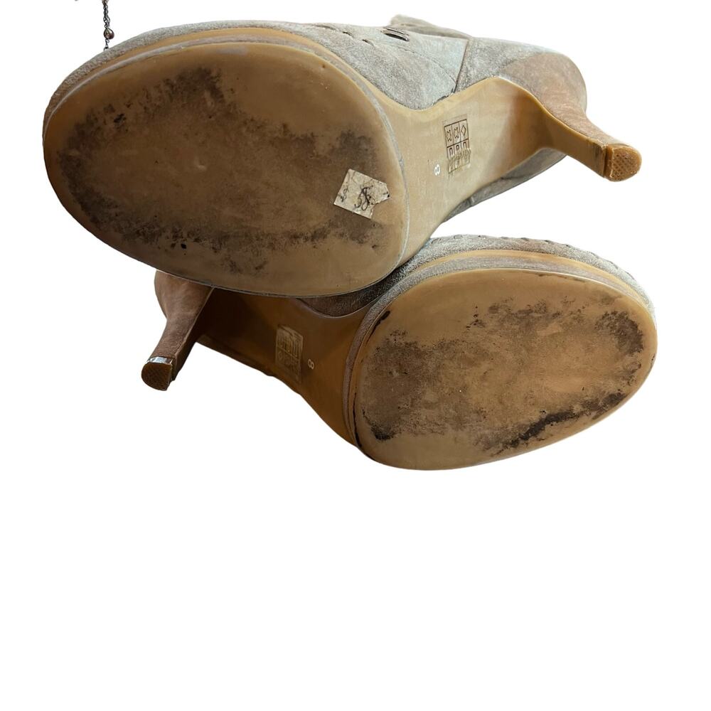 Jeffrey Campbell Heels 8 Beige Suede Cutouts Boot… - image 6